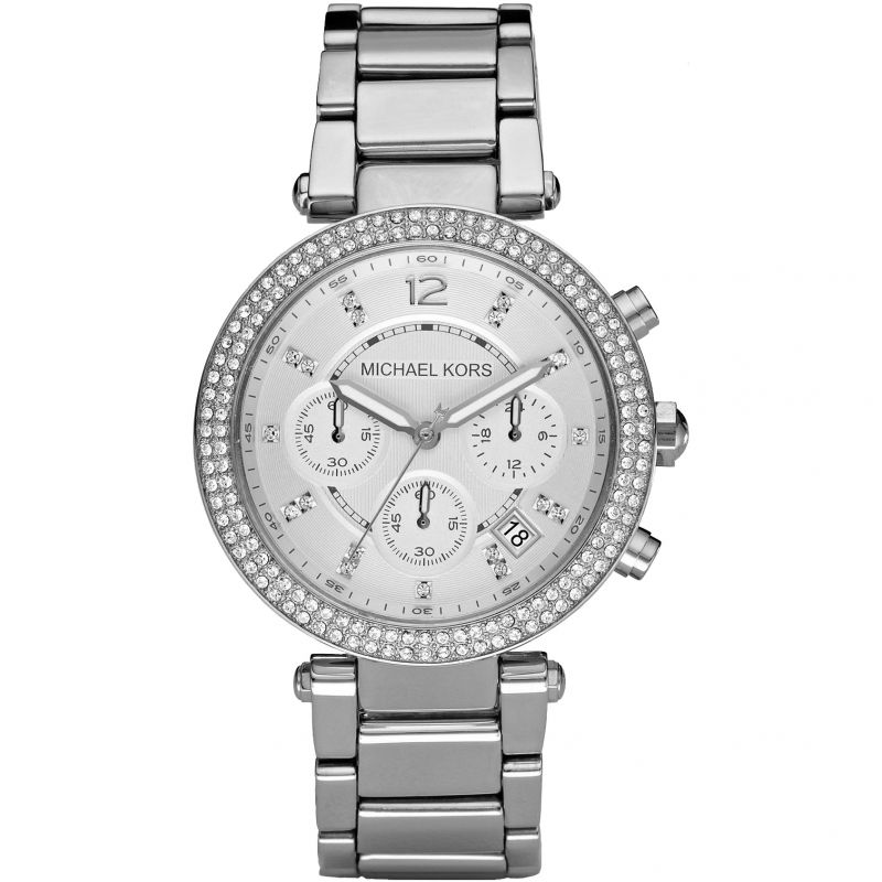  Shop Authentic Michael Kors Parker Silver Dial Silver Steel Strap Watch for Women - MK5353 - Luxxuri