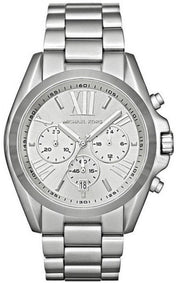 Shop Authentic Michael Kors Bradshaw Silver Dial Silver Steel Strap Watch for Men - MK5535 - Luxxuri