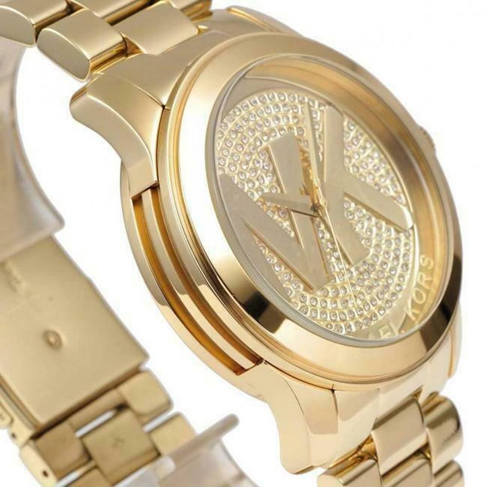  Shop Authentic Michael Kors Runway Gold Dial Gold Steel Strap Watch for Women - MK5706 - Luxxuri