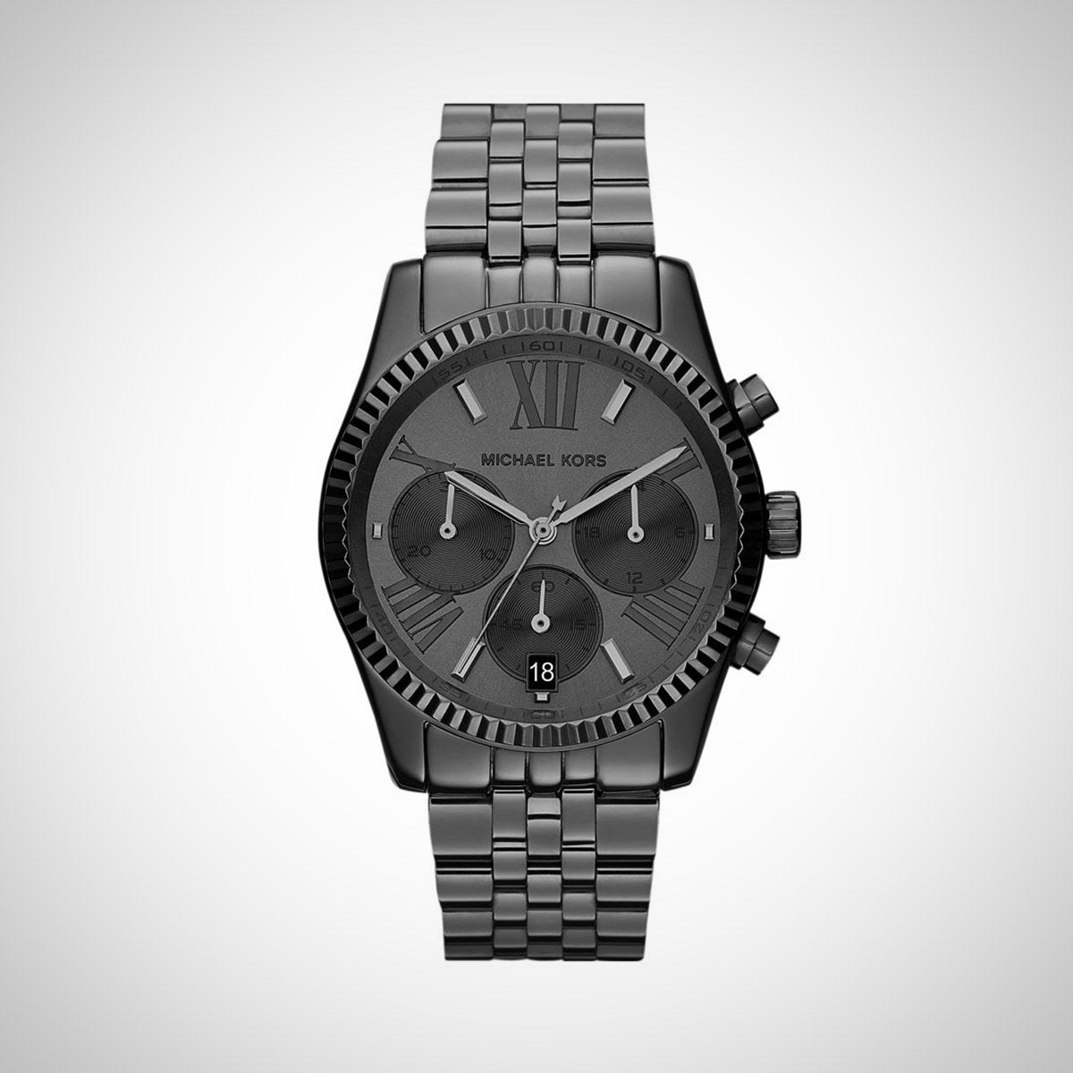  Shop Authentic Michael Kors Lexington Chronograph Black Dial Black Steel Strap Watch For Women - MK5709 - Luxxuri