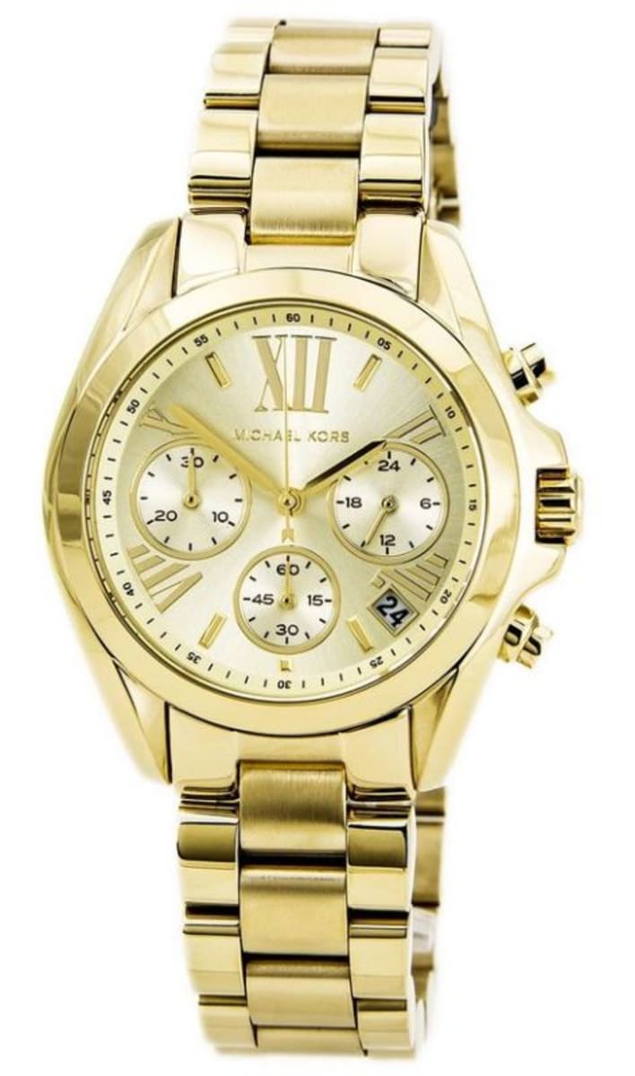  Shop Authentic Michael Kors Bradshaw Gold Dial Gold Steel Strap Watch for Women - MK5798 - Luxxuri