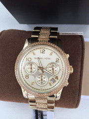  Shop Authentic Michael Kors Runway Gold Dial Gold Steel Strap Watch for Women - MK5826 - Luxxuri
