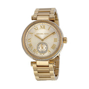  Shop Authentic Michael Kors Skylar Gold Dial Gold Steel Strap Watch for Women - MK5867 - Luxxuri