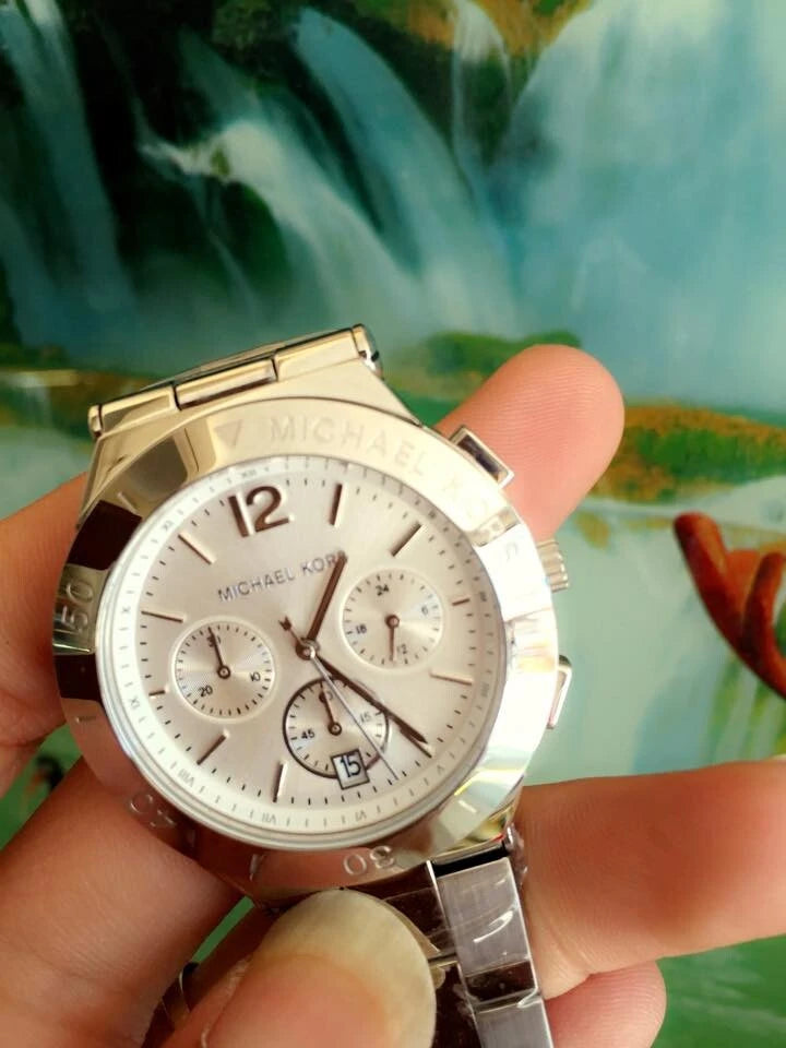  Shop Authentic Michael Kors Wyatt White Dial Silver Steel Strap Watch For Women - MK5932 - Luxxuri