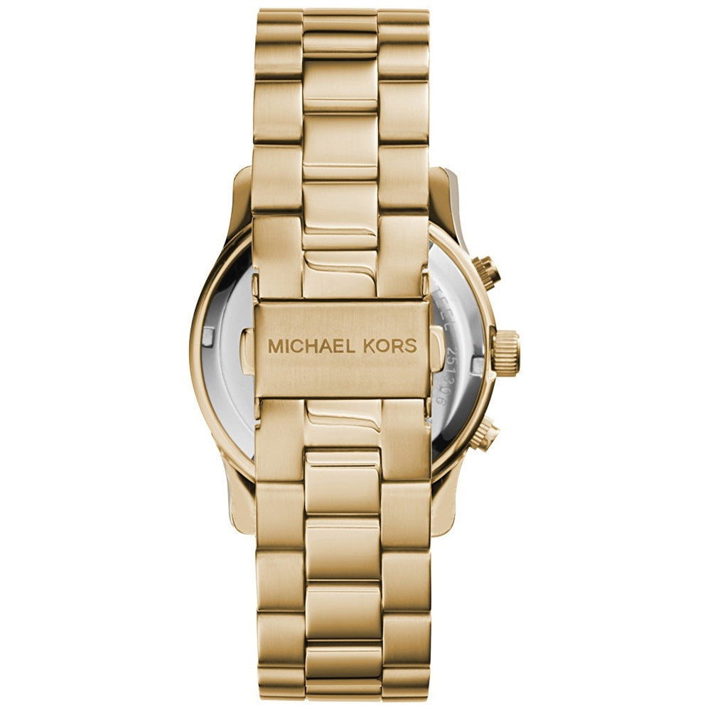  Shop Authentic Michael Kors Runway Iridescent Pink Dial Gold Steel Strap Watch for Women - MK5939 - Luxxuri