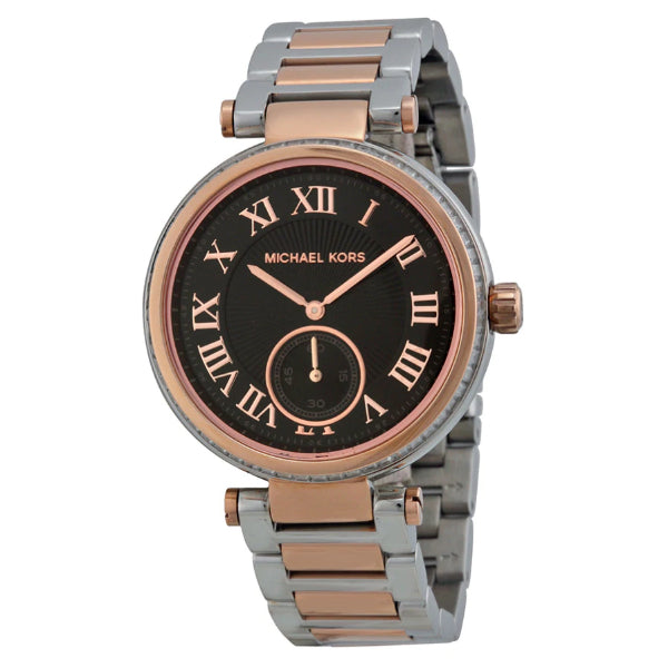  Shop Authentic Michael Kors Skylar Black Dial Two Tone Steel Strap Watch for Women - MK5957 - Luxxuri