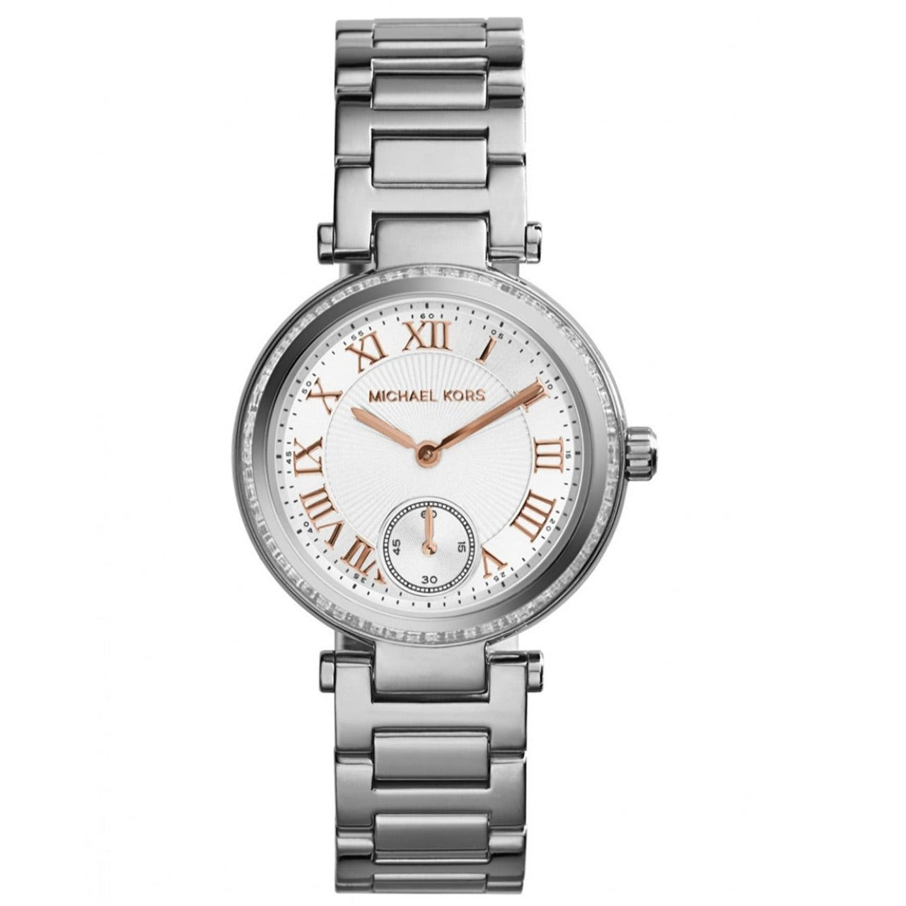  Shop Authentic Michael Kors Skylar Quartz White Dial Silver Steel Strap Watch For Women - MK5970 - Luxxuri