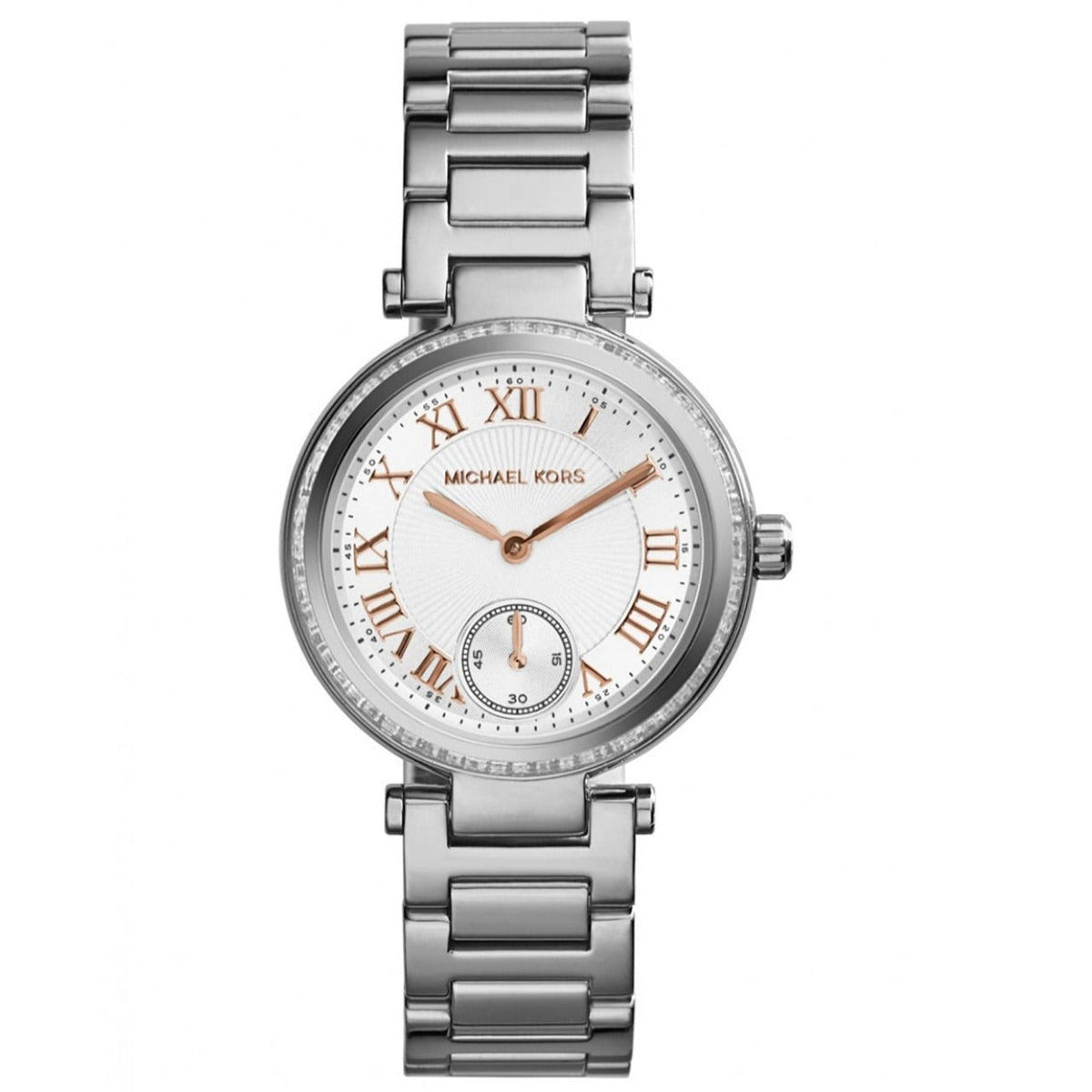  Shop Authentic Michael Kors Skylar Quartz White Dial Silver Steel Strap Watch For Women - MK5970 - Luxxuri