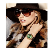  Shop Authentic Michael Kors Skylar Green Dial Gold Steel Strap Watch for Women - MK6065 - Luxxuri