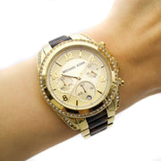  Shop Authentic Michael Kors Blair Gold Dial Two Tone Steel Strap Watch for Women - MK6094 - Luxxuri