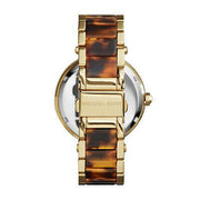  Shop Authentic Michael Kors Parker Chronograph Gold Dial Two Tone Steel Strap Watch for Women - MK6109 - Luxxuri