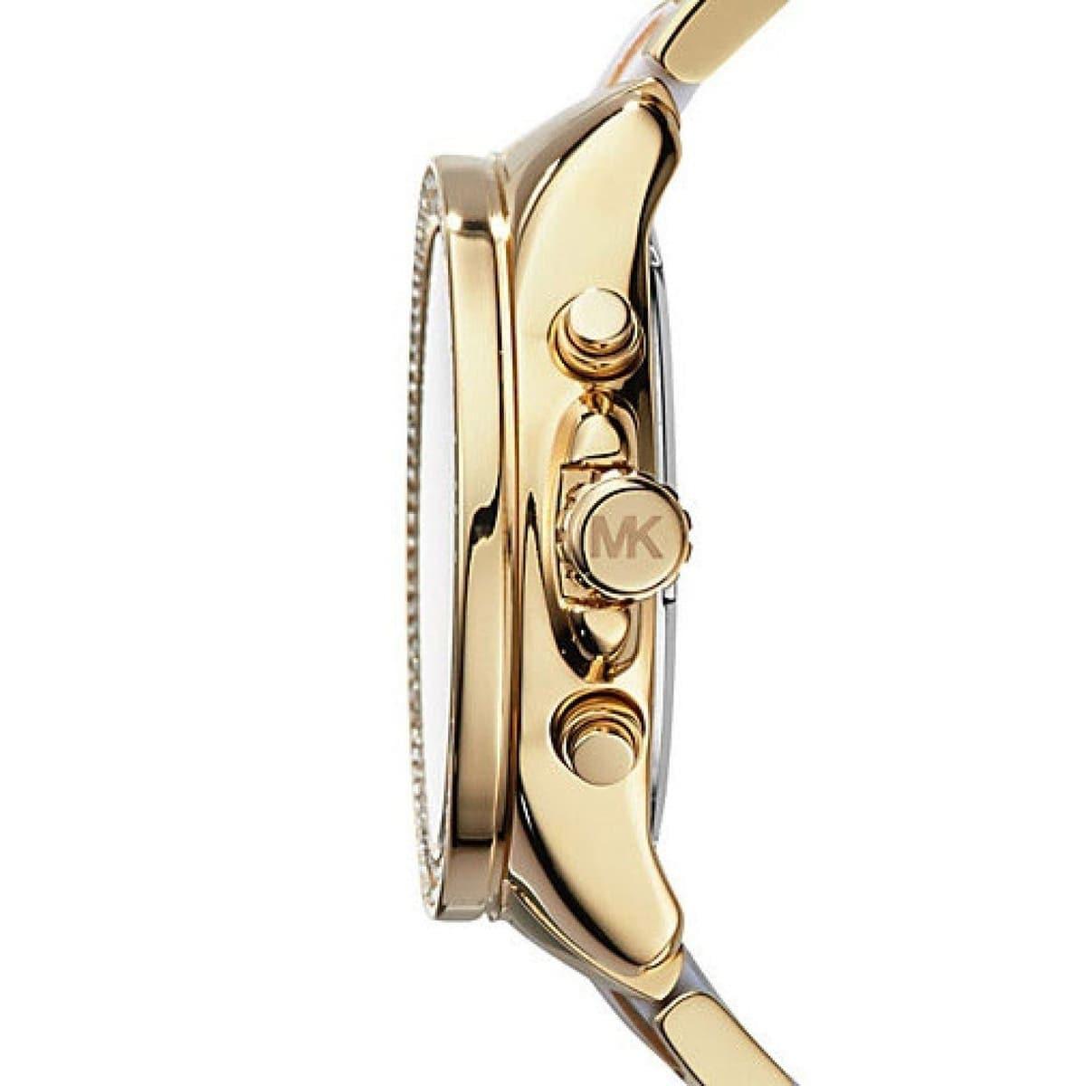  Shop Authentic Michael Kors Wren Diamonds Gold Dial Two Tone Steel Strap Watch for Women - MK6157 - Luxxuri