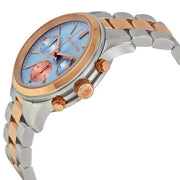  Shop Authentic Michael Kors Runway Chronograph Blue Dial Two Tone Steel Strap Watch For Women - MK6166 - Luxxuri