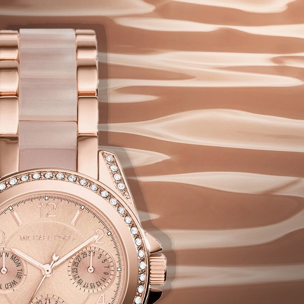  Shop Authentic Michael Kors Blair Rose Gold Dial Two Tone Steel Strap Watch for Women - MK6175 - Luxxuri
