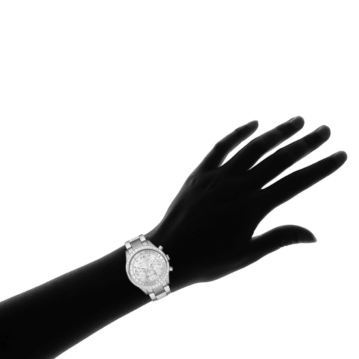  Shop Authentic Michael Kors Brinkley Diamonds Silver Dial Silver Steel Strap Watch for Women - MK6186 - Luxxuri