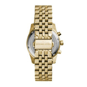  Shop Authentic Michael Kors Lexington Chronograph Blue Dial Gold Steel Strap Watch For Women - MK6206 - Luxxuri