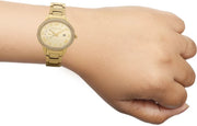  Shop Authentic Michael Kors Whitley Analog Diamonds Gold Dial Gold Steel Strap Watch For Women - MK6227 - Luxxuri