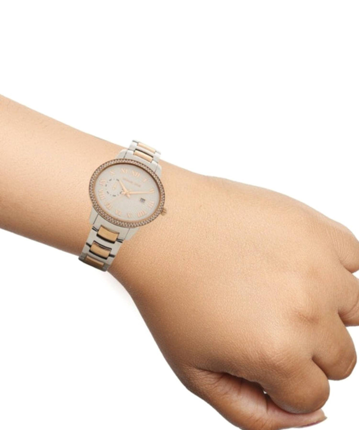  Shop Authentic Michael Kors Whitley Analog White Dial Two Tone Steel Strap Watch For Women - MK6228 - Luxxuri