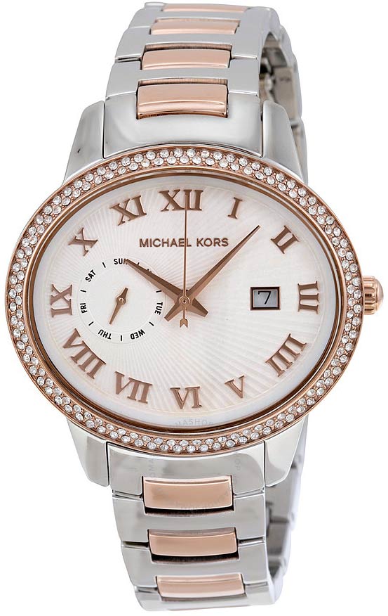  Shop Authentic Michael Kors Whitley Analog White Dial Two Tone Steel Strap Watch For Women - MK6228 - Luxxuri