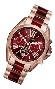  Shop Authentic Michael Kors Bradshaw Burgundy Dial Two Tone Steel Strap Watch for Women - MK6270 - Luxxuri