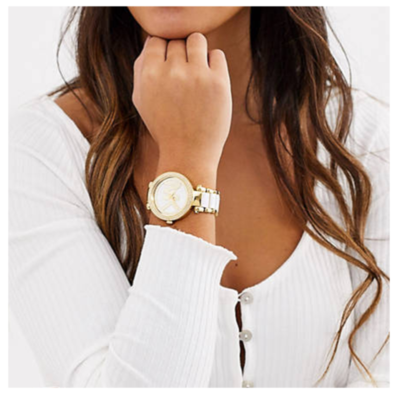  Shop Authentic Michael Kors Parker White Dial Two Tone Steel Strap Watch for Women - MK6313 - Luxxuri