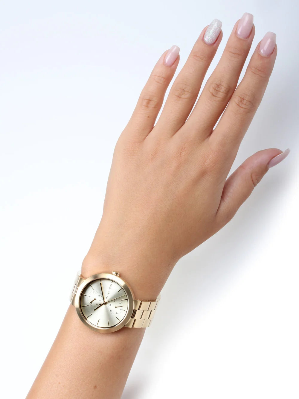  Shop Authentic Michael Kors Garner Quartz Gold Dial Gold Steel Strap Watch For Women - MK6408 - Luxxuri