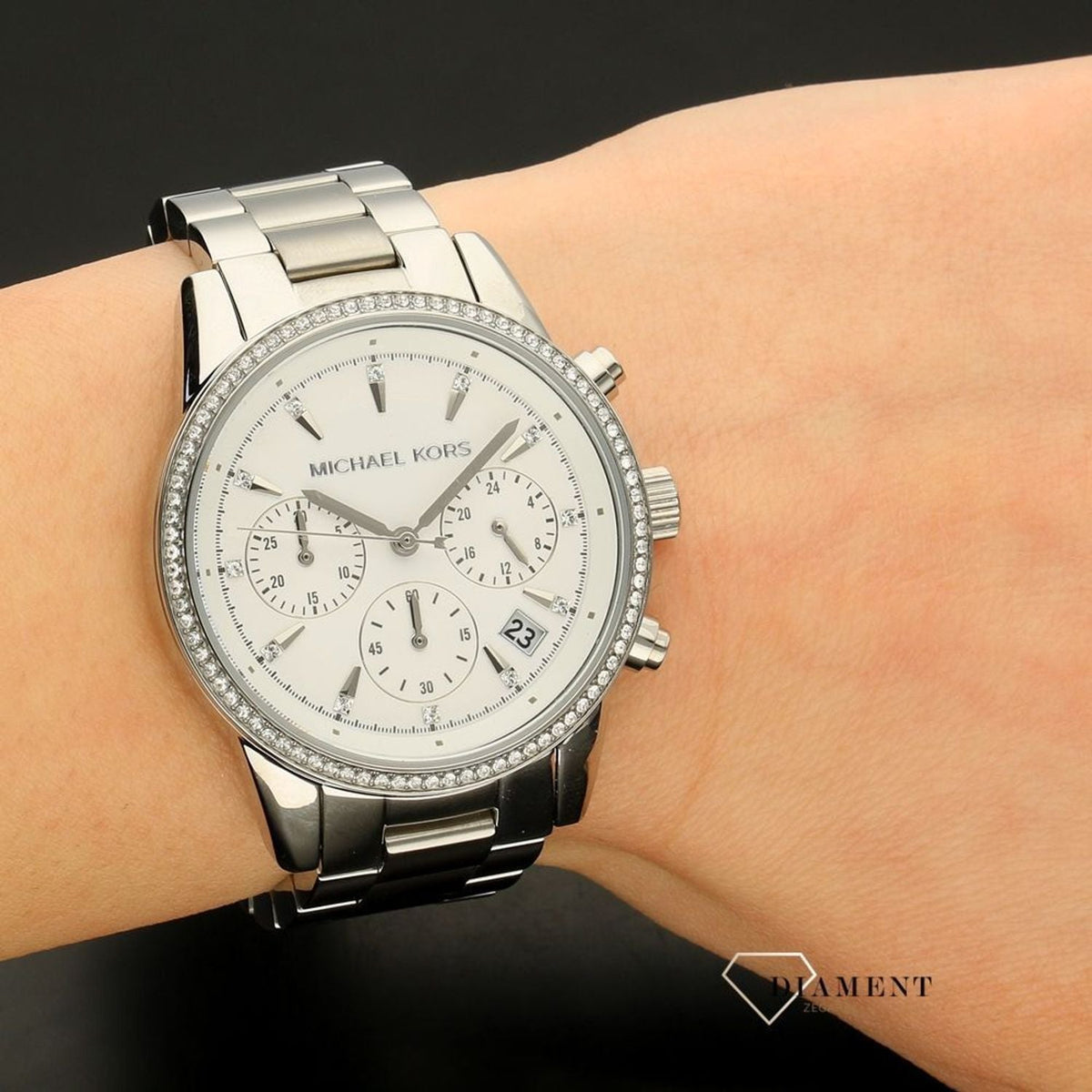  Shop Authentic Michael Kors Ritz Silver Dial Silver Steel Strap Watch for Women - MK6428 - Luxxuri