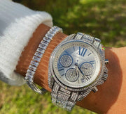  Shop Authentic Michael Kors Mini Bradshaw Crystals Silver Dial Silver Steel Strap Watch For Women - MK6454 - Luxxuri