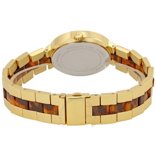  Shop Authentic Michael Kors Garner Multifunction Gold Dial Two Tone Steel Strap Watch For Women - MK6471 - Luxxuri