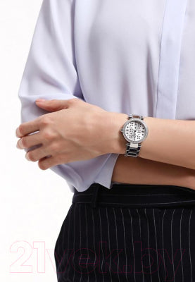  Shop Authentic Michael Kors Parker Silver Dial Silver Stainless Steel Strap Watch for Women - MK6483 - Luxxuri