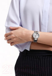  Shop Authentic Michael Kors Parker Silver Dial Silver Stainless Steel Strap Watch for Women - MK6483 - Luxxuri