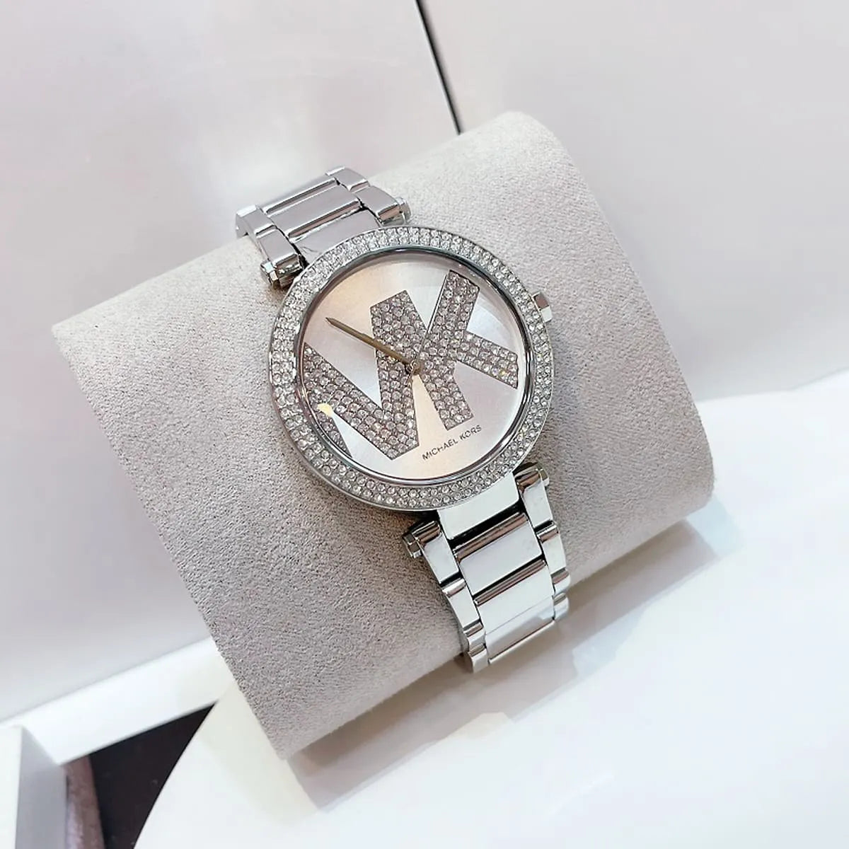  Shop Authentic Michael Kors Parker Quartz Silver Dial Silver Steel Strap Watch For Women - MK6658 - Luxxuri