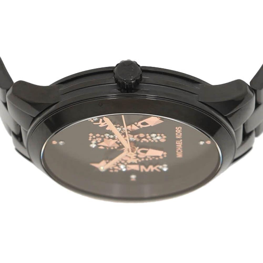  Shop Authentic Michael Kors Runway Quartz Black Dial Black Steel Strap Watch For Women - MK6683 - Luxxuri