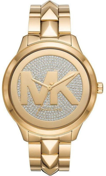  Shop Authentic Michael Kors Runway Mercer Crystals Gold Dial Gold Steel Strap Watch For Women - MK6714 - Luxxuri
