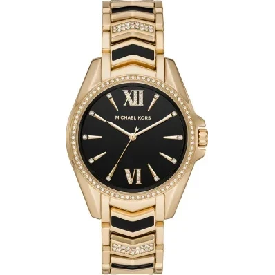 Shop Authentic Michael Kors Whitney Quartz Black Dial Two Tone Steel Strap  Watch For Women - MK6743 - Luxxuri