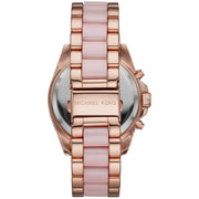  Shop Authentic Michael Kors Bradshaw Chronograph Pink Dial Two Tone Steel Strap Watch For Women - MK6830 - Luxxuri