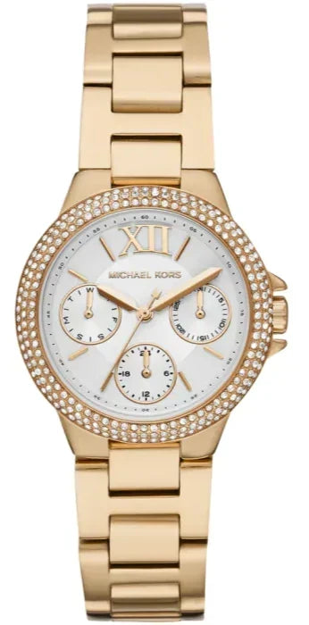  Shop Authentic Michael Kors Mini Camille Chronograph White Dial Rose Gold Steel Strap Watch For Women - MK6844 - Luxxuri