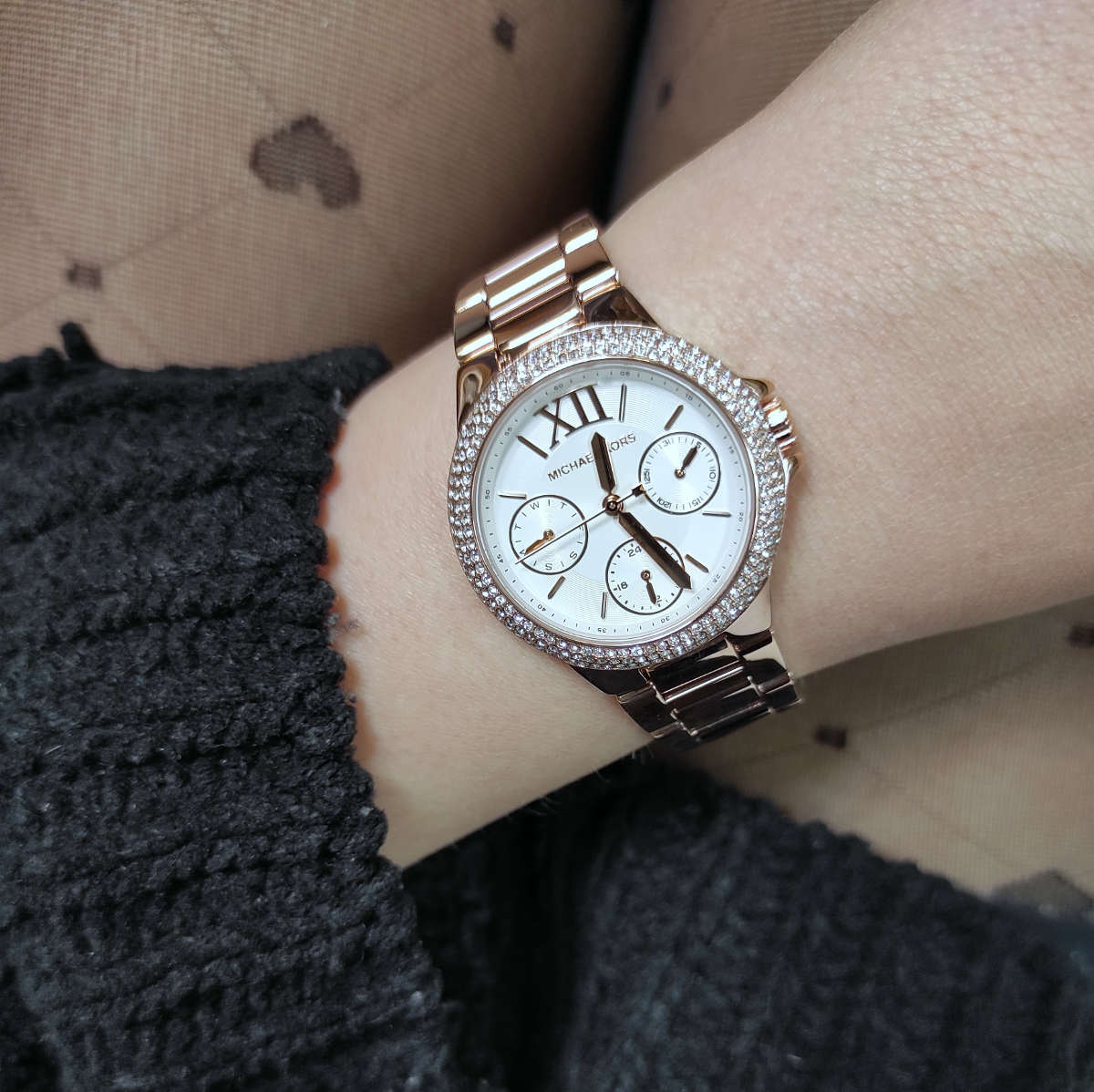  Shop Authentic Michael Kors Camille Multifunction White Dial Rose Gold Steel Strap Watch For Women - MK6845 - Luxxuri