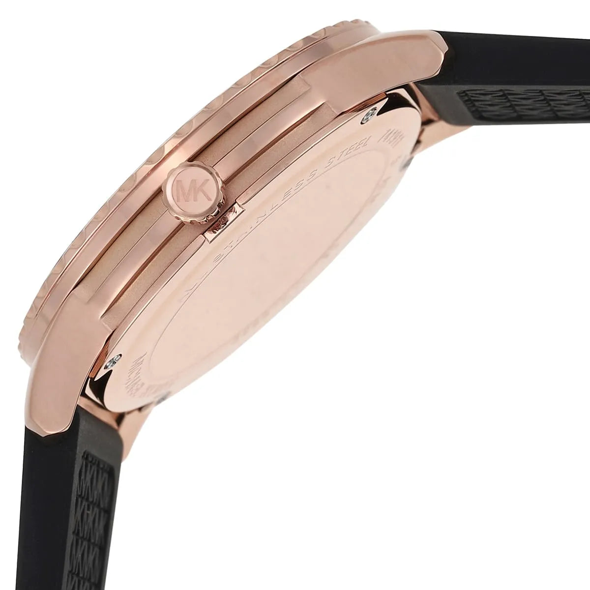  Shop Authentic Michael Kors Runway Quartz Black Dial Black Silicone Strap Watch For Women - MK6852 - Luxxuri