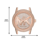  Shop Authentic Michael Kors Ritz Analog Crystals Silver Dial Rose Gold Steel Strap Watch for Women - MK6863 - Luxxuri