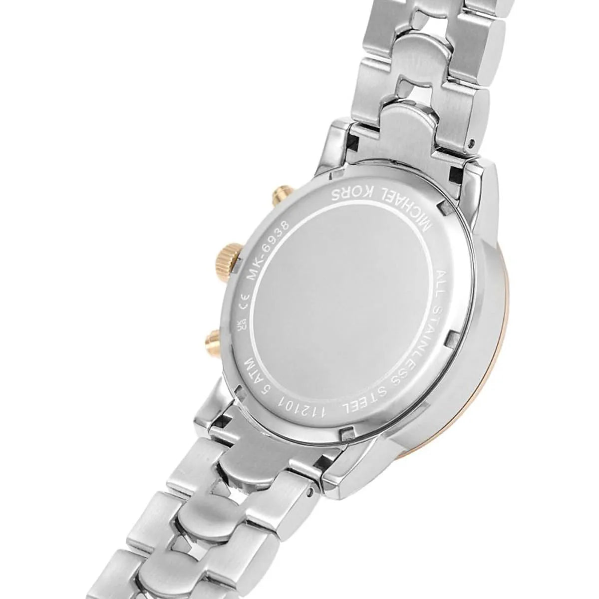  Shop Authentic Michael Kors Ritz Chronograph Silver Dial Two Tone Steel Strap Watch For Women - MK6938 - Luxxuri