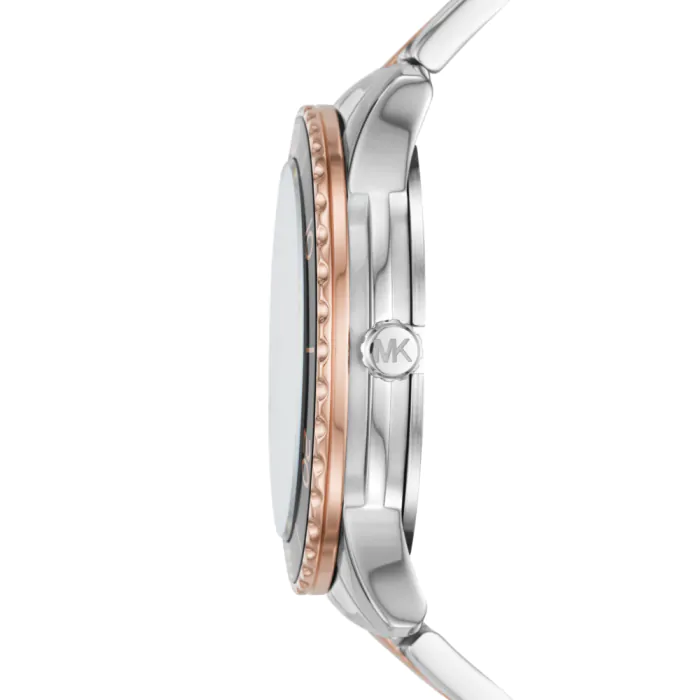  Shop Authentic Michael Kors Runway Quartz Black Dial Two Tone Steel Strap Watch For Women - MK6960 - Luxxuri