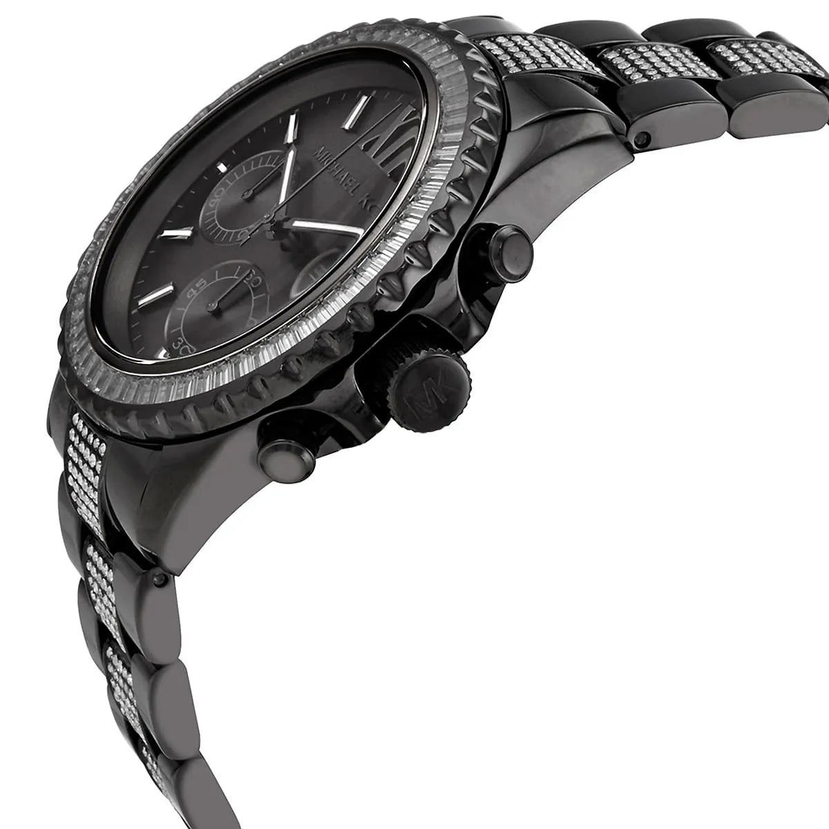  Shop Authentic Michael Kors Everest Chronograph Black Dial Grey Steel Strap Watch For Women - MK6974 - Luxxuri