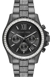  Shop Authentic Michael Kors Everest Chronograph Black Dial Grey Steel Strap Watch For Women - MK6974 - Luxxuri