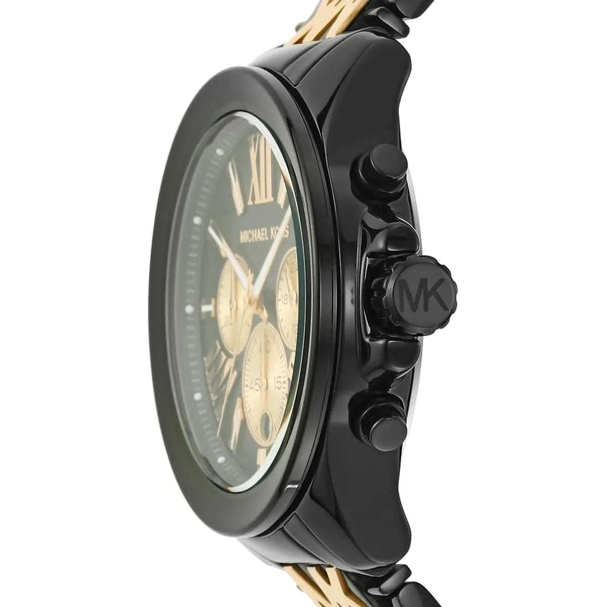  Shop Authentic Michael Kors Wren Chronograph Black Dial Two Tone Steel Strap Watch for Women - MK6978 - Luxxuri