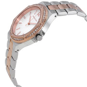  Shop Authentic Michael Kors Lennox Three Hand Quartz Silver Dial Two Tone Steel Strap Watch For Women - MK6989 - Luxxuri