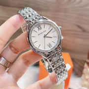  Shop Authentic Michael Kors Mindy White Dial Silver Steel Strap Watch For Women - MK7075 - Luxxuri