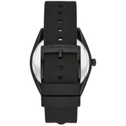  Shop Authentic Michael Kors Janelle Quartz Silver Dial Black Rubber Strap Watch For Women - MK7138 - Luxxuri