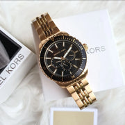  Shop Authentic Michael Kors Cunningham Multifunction Black Dial Gold Steel Strap Watch For Men - MK7154 - Luxxuri
