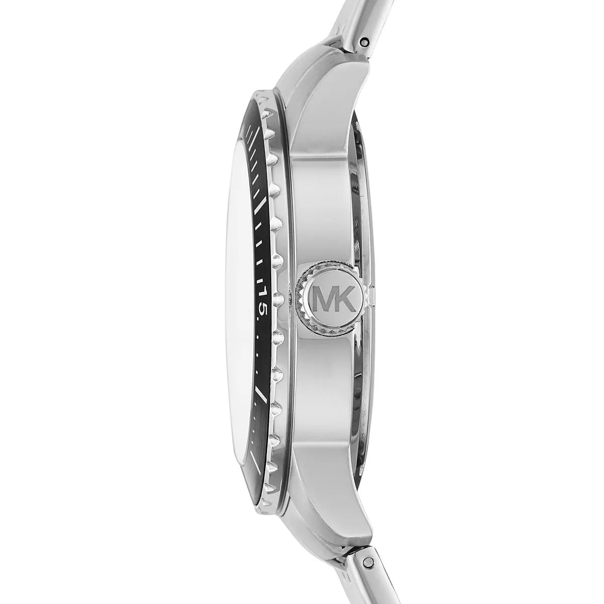  Shop Authentic Michael Kors Cunningham Multifunction Black Dial Silver Steel Strap Watch For Men - MK7156 - Luxxuri
